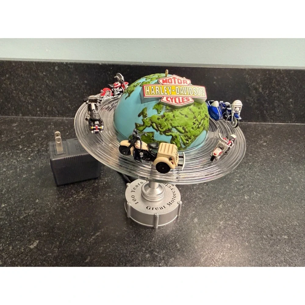 2003 Hallmark Keepsake Harley Davidson Around the World 100 Years Sound Movement